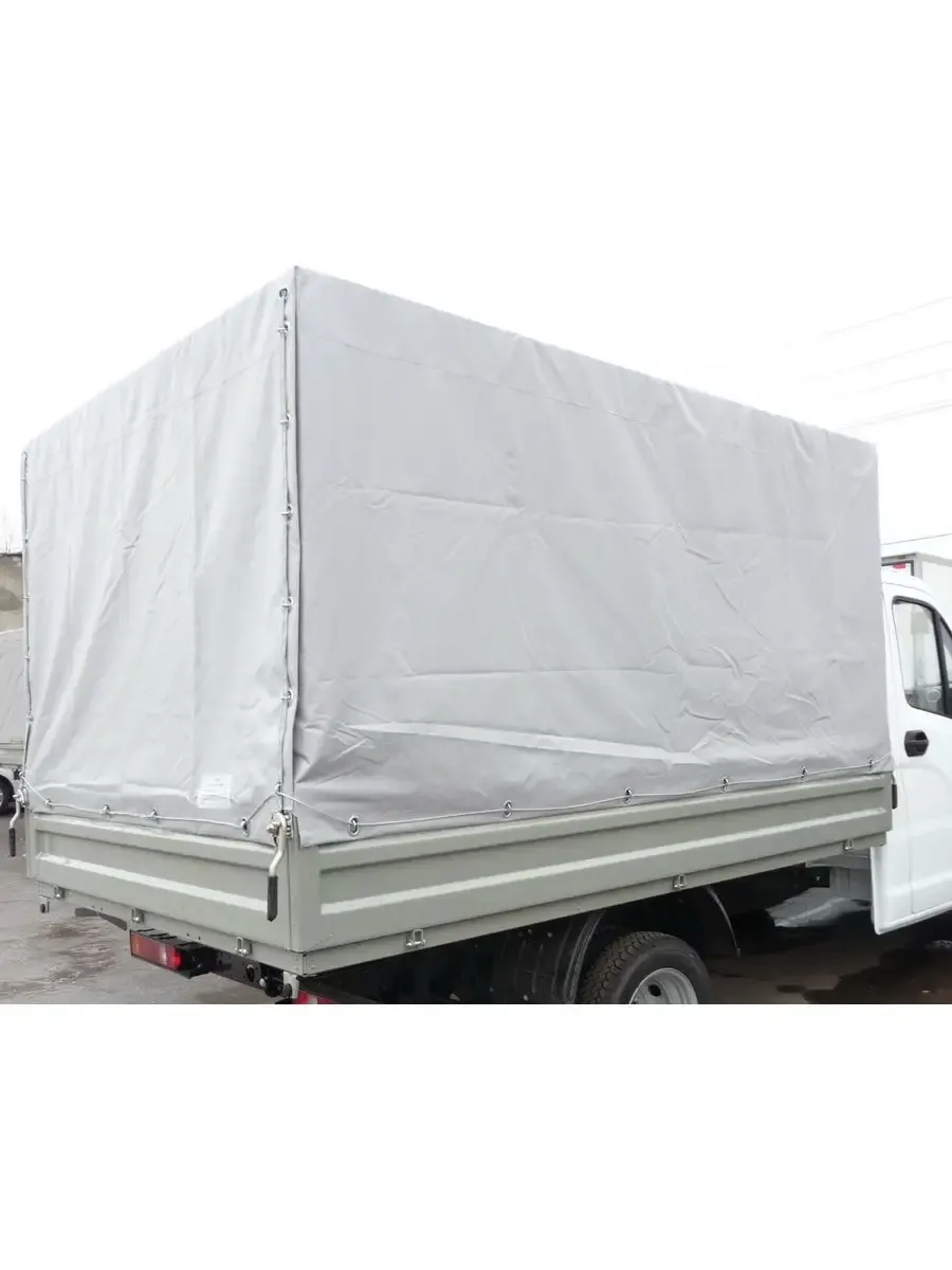 Тент 3,17х2,06х1,54м на Газель NEXT металлический борт, серый