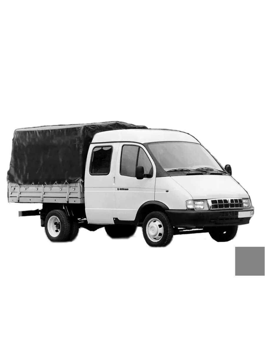 Тент 2,42х2,06х1,27м на ГАЗ 33023 Фермер СО, серый