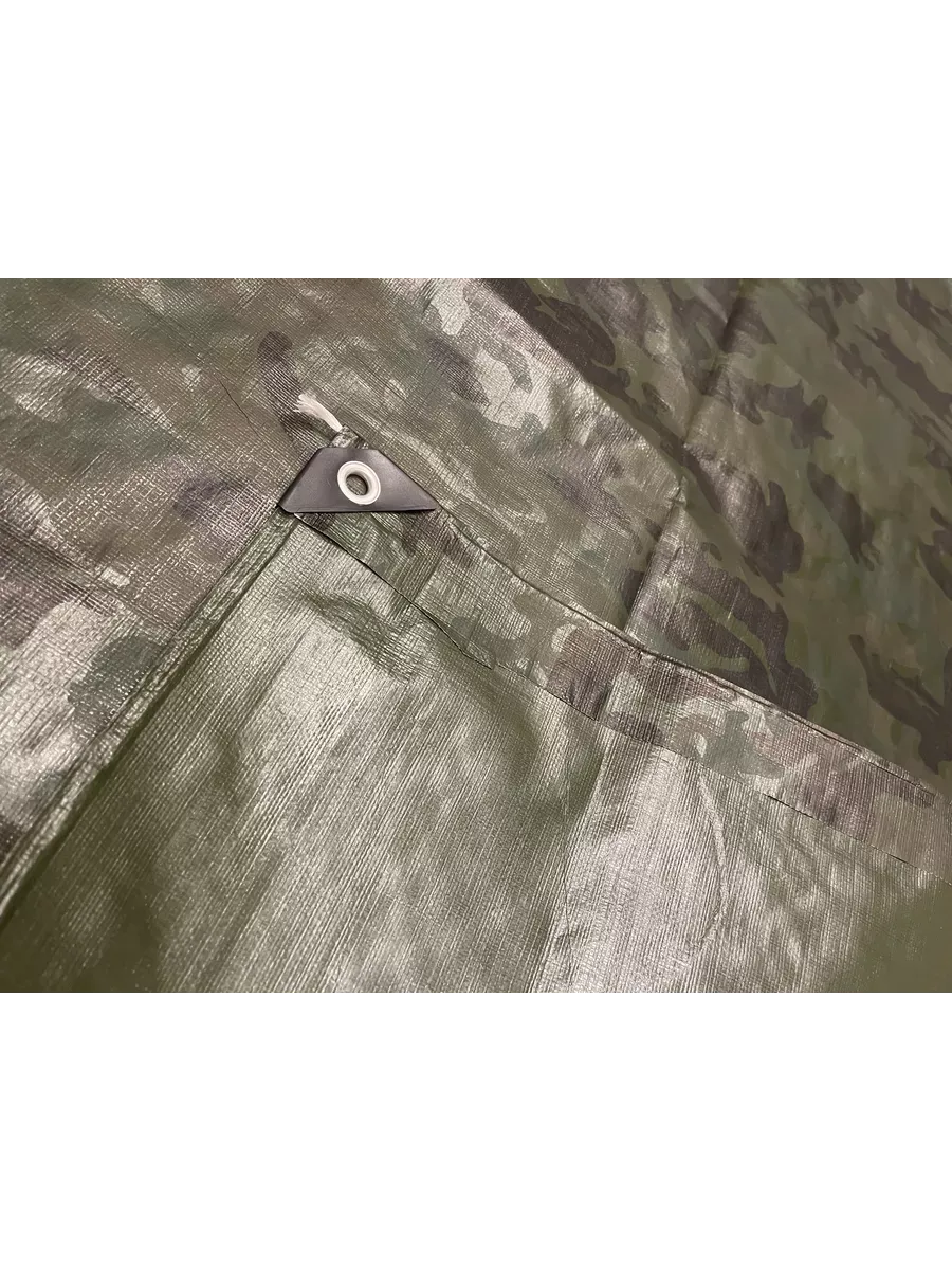 Тент Тарпаулин 180 г/м2 2х4 с люверсами, камуфляж