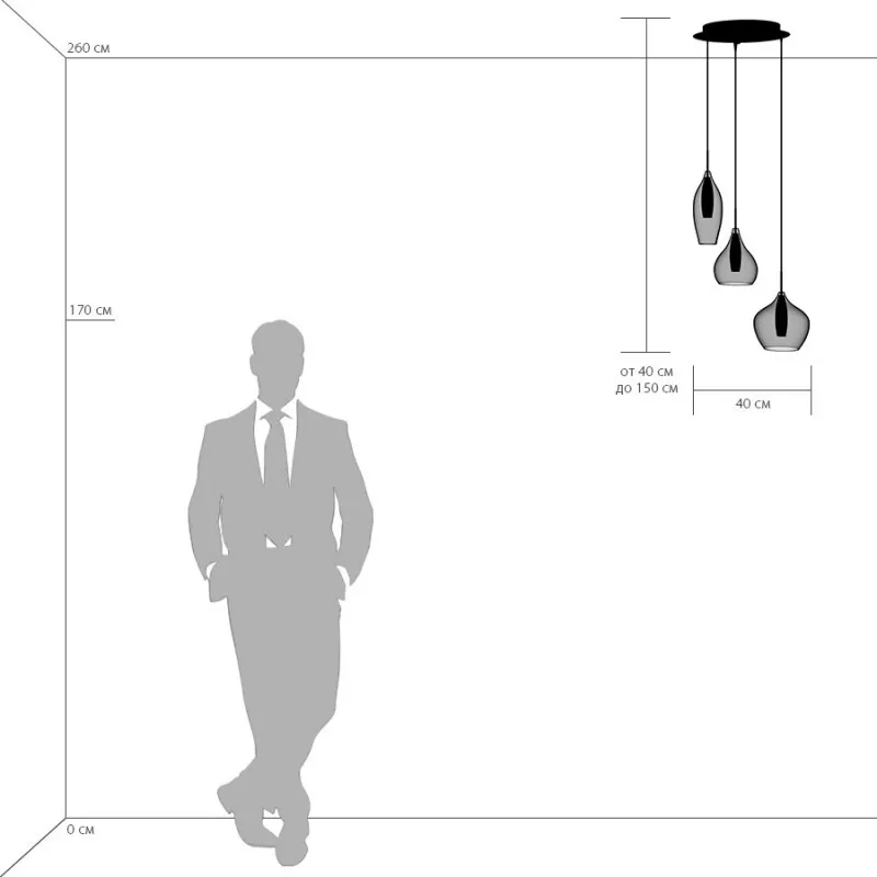 Каскадная люстра Lightstar 803050 Каскадная люстра Lightstar 803050