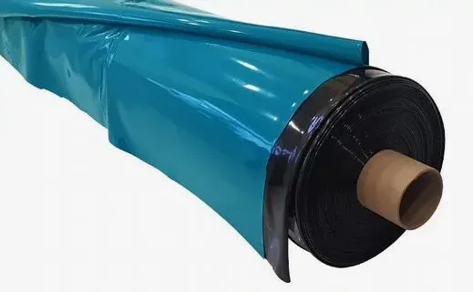 Пленка гидроизоляционная "Океан" 500мкм 6х30м, черная/голубая