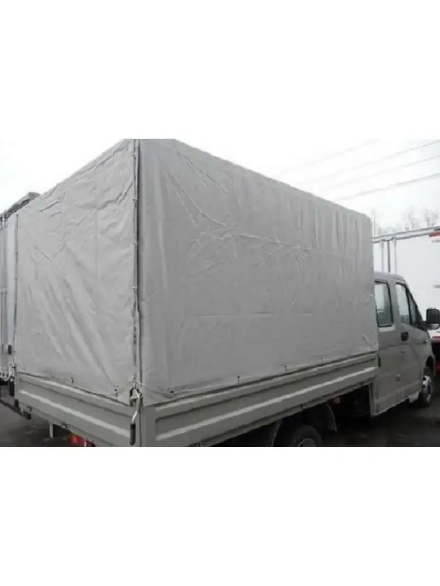 Тент 3,17х2,16х1,54м на Газель NEXT металлический борт, серый