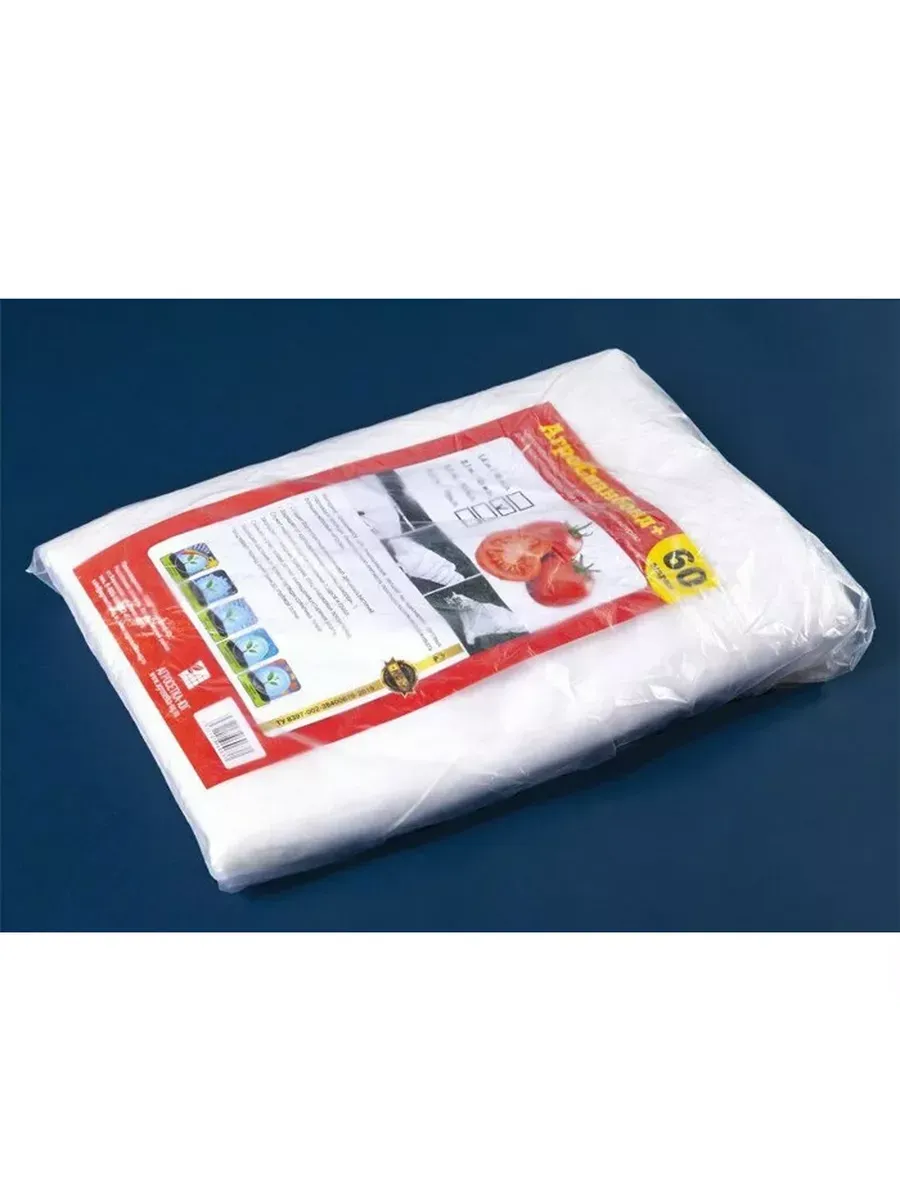 Укрывной материал спанбонд СУФ №60 размер 4,2х10м, белый