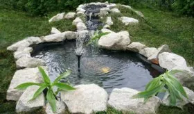 Пруд пластиковый садовый большой