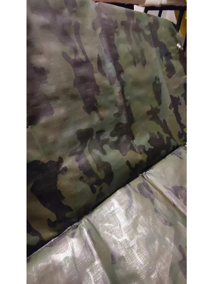 Тент Тарпаулин 180 г/м2 2х4 с люверсами, камуфляж