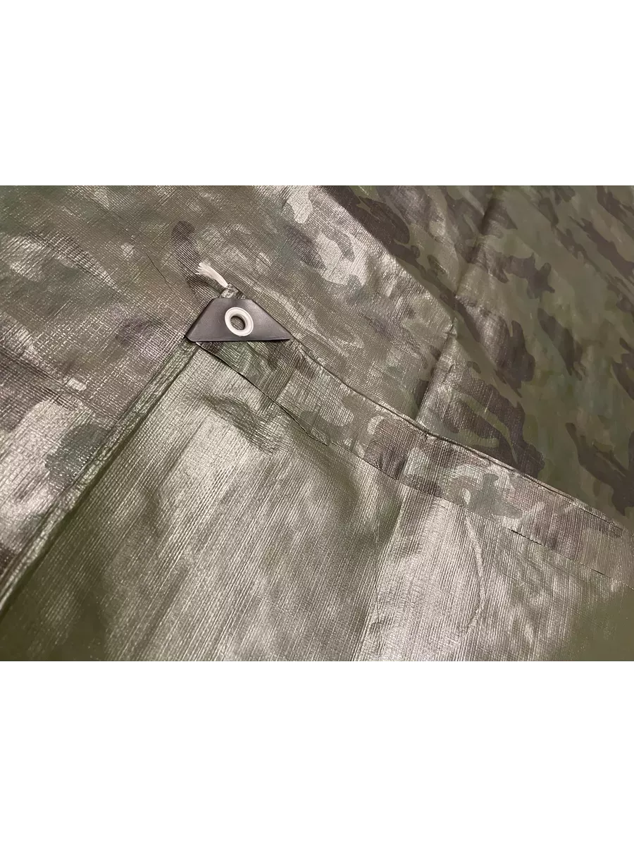 Тент Тарпаулин 180 г/м2 2х4 с люверсами, камуфляж