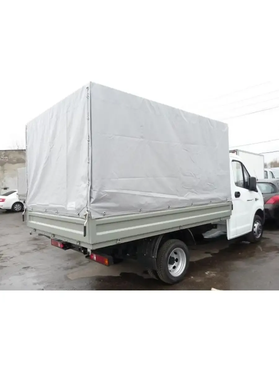 Тент 3,17х2,16х1,54м на Газель NEXT металлический борт, серый