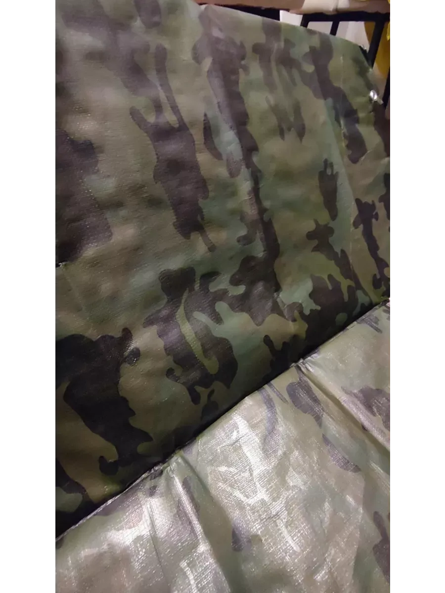 Тент Тарпаулин 180 г/м2 2х4 с люверсами, камуфляж
