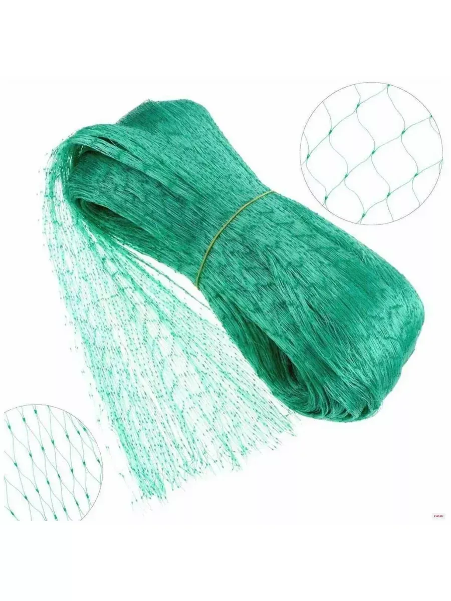 Сетка от птиц Интерлок 2х10м, зеленая