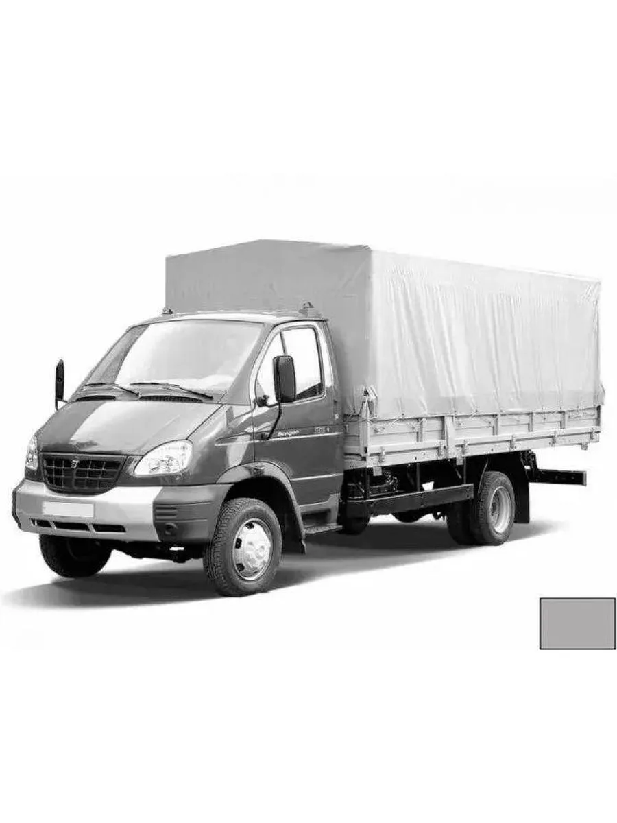 Тент ГАЗ-33104 Валдай 5,1х2,3х1,48м (удлиненный), серый