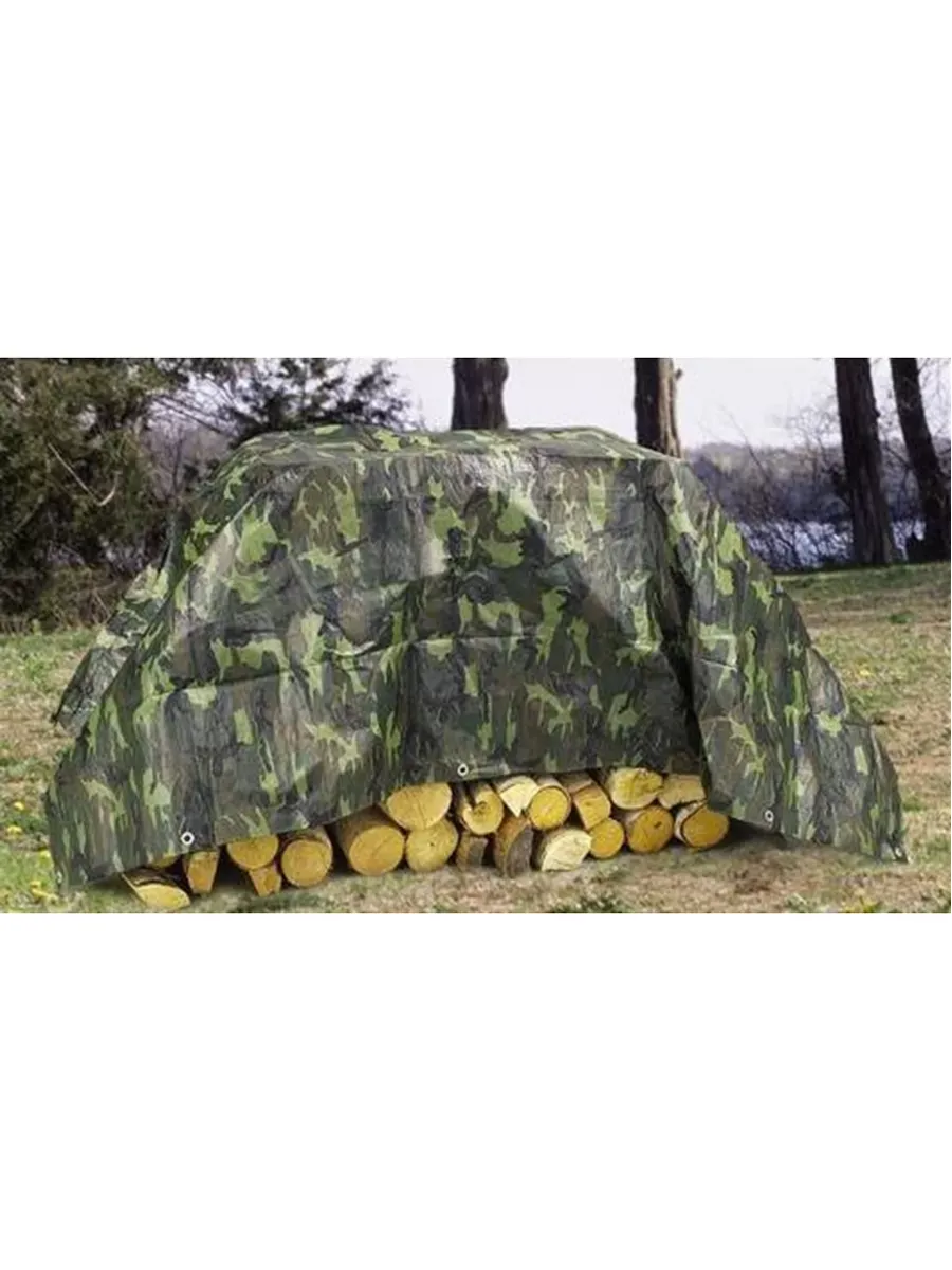 Тент Тарпаулин 180 г/м2 2х4 с люверсами, камуфляж