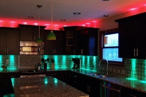 Декоративное освещение кухни