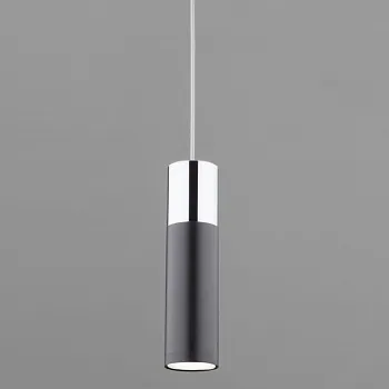 Подвесной светильник Eurosvet 50135/1 LED хром/черный