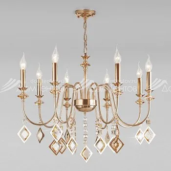 Eurosvet 10120/8 золото/тонированный хрусталь Strotskis Smart (10110/
