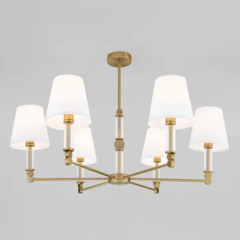 Люстра на штанге Eurosvet 60145/6 латунь Люстра на штанге Eurosvet 60145/6 латунь