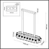 Подвесная люстра Odeon Light 4993/80LA