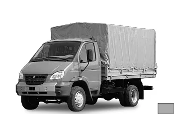 Тент ГАЗ-33104 Валдай 3,6х2,3х1,48м, серый