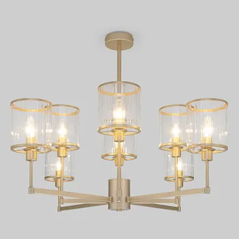 Люстра на штанге Eurosvet 60144/8 золото Люстра на штанге Eurosvet 60144/8 золото