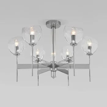 Люстра на штанге Eurosvet 60130/6 хром Smart Люстра на штанге Eurosvet 60130/6 хром Smart