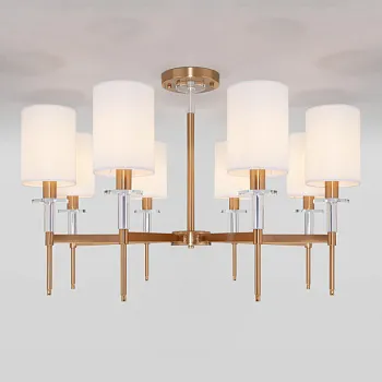 Люстра на штанге Eurosvet 60132/8 латунь