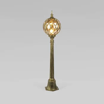 Садово-парковый светильник Elektrostandard Sirius F черное золото Садово-парковый светильник Elektrostandard Sirius F черное золото