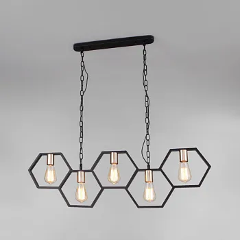 Подвесная люстра Eurosvet 70117/5 черный