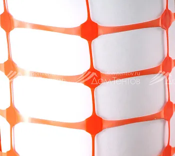 Аварийное ограждение Протэкт арт. А-95/1/50, ячейка 45х95мм, Рулон 1х50м, Оранжевый