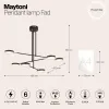 Люстра на штанге Maytoni MOD070PL-L38B3K