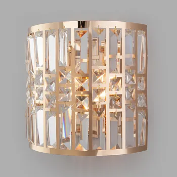 Бра Eurosvet 10116/2 золото/прозрачный хрусталь Strotskis Бра Eurosvet 10116/2 золото/прозрачный хрусталь Strotskis