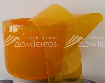 Завеса ПВХ 2 мм х 200 мм стандартная полупрозрачная ЖЕЛТАЯ Завеса ПВХ 2 мм х 200 мм стандартная полупрозрачная ЖЕЛТАЯ