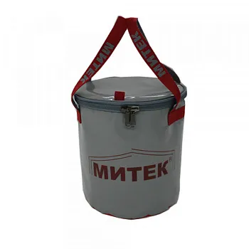 Ведро Митек с крышкой Ø 40см. H-40см, серое