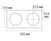 Рамка ITALLINE IT02-QRS2 white Рамка ITALLINE IT02-QRS2 white