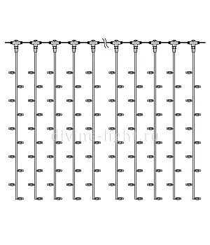 Светодиодный занавес Laitcom PCL202-10-2WW Светодиодный занавес Laitcom PCL202-10-2WW