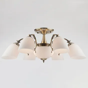 Люстра на штанге Eurosvet 22010/6+2 античная бронза