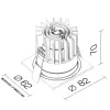 Влагозащищенный светильник LeDron FAST TOP SQ MINI Wh-Bl Влагозащищенный светильник LeDron FAST TOP SQ MINI Wh-Bl