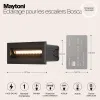 Светильник для ступеней Maytoni O045SL-L5B3K