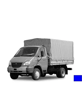 Тент ГАЗ-33104 Валдай 3,6х2,3х1,48м, синий