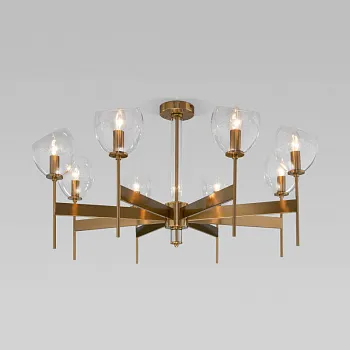 Люстра на штанге Eurosvet 60130/8 латунь Smart Люстра на штанге Eurosvet 60130/8 латунь Smart