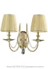 Бра Crystal Lux VICTORIA AP2 GOLD/AMBER
