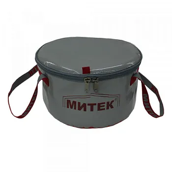 Ведро Митек с крышкой Ø 30см. H-20см, серое Ведро Митек с крышкой Ø 30см. H-20см, серое