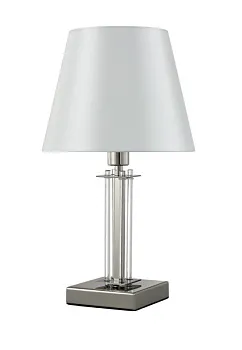 Настольная лампа Crystal Lux NICOLAS LG1 NICKEL/WHITE Настольная лампа Crystal Lux NICOLAS LG1 NICKEL/WHITE
