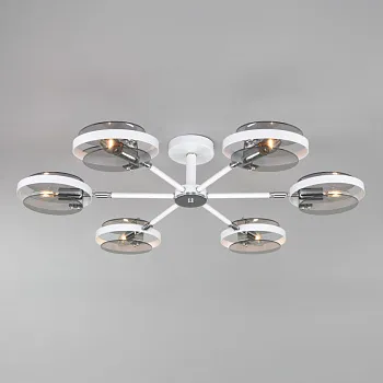 Люстра на штанге Eurosvet 70121/6 белый