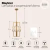 Люстра на штанге Maytoni MOD099PL-03G