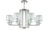 Подвесная люстра Crystal Lux NICOLAS SP-PL8 NICKEL/WHITE