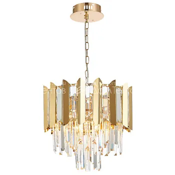 Каскадная люстра Natali Kovaltseva AMAZONE 81444/5C GOLD