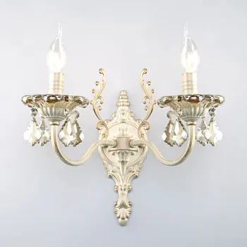 Бра Eurosvet 3281/2 белый с золотом/тонированный хрусталь Strot