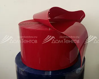 Завеса ПВХ 2 мм х 200 мм стандартная непрозрачная КРАСНАЯ Завеса ПВХ 2 мм х 200 мм стандартная непрозрачная КРАСНАЯ