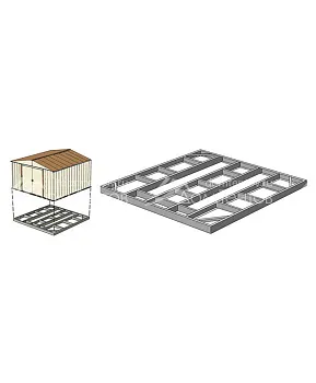 Основание пола для сарая