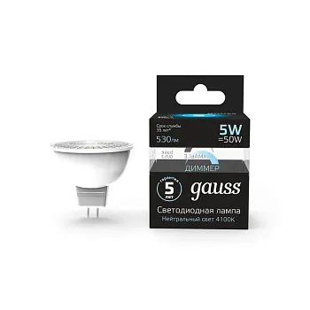 Светодиодная лампа Gauss 101505205-D Светодиодная лампа Gauss 101505205-D