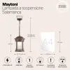 Подвесной уличный светильник Maytoni O031PL-01BR